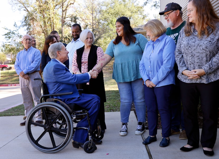 A day after the election, Texas Governor Greg Abbott met with members of Kingdom Life...