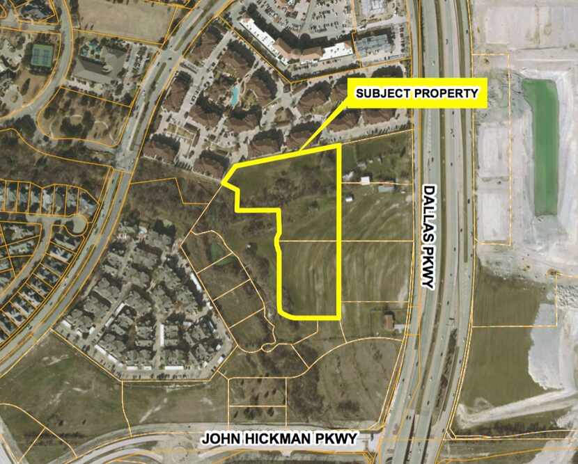 JPI's planned apartment project is west of the Dallas North Tollway.