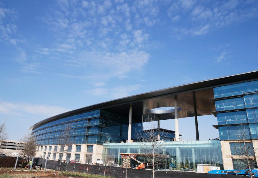 Construction continues at the new Toyota headquarters in Plano on Wednesday, March 8, 2017....