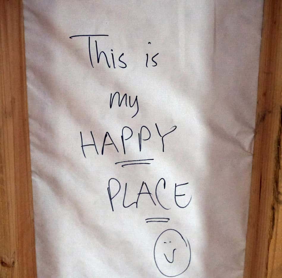 B.A. Norrgard, friends and guest have left messages throughout her house. The house is under...