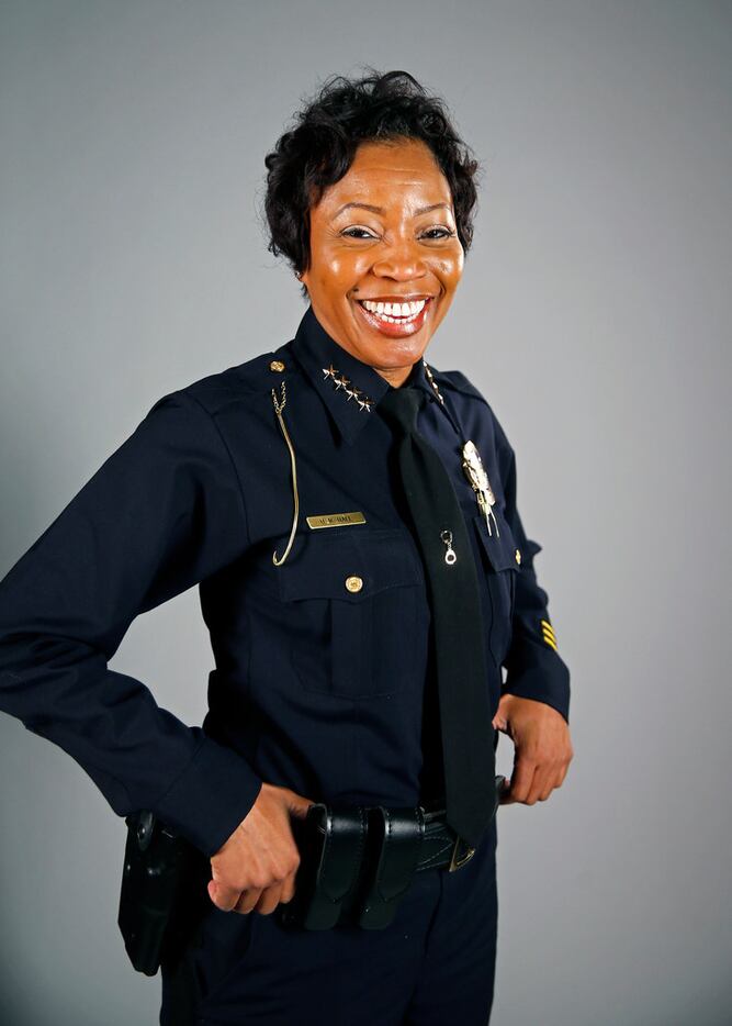 Dallas Police Chief U. Renee Hall poses for a photograph at The Dallas Morning News' studio...