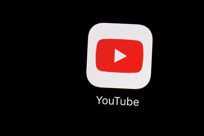 FILE - The YouTube app is displayed on an iPad on March 20, 2018, in Baltimore.  (AP...
