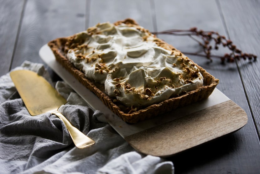 Butterscotch Pretzel Tart