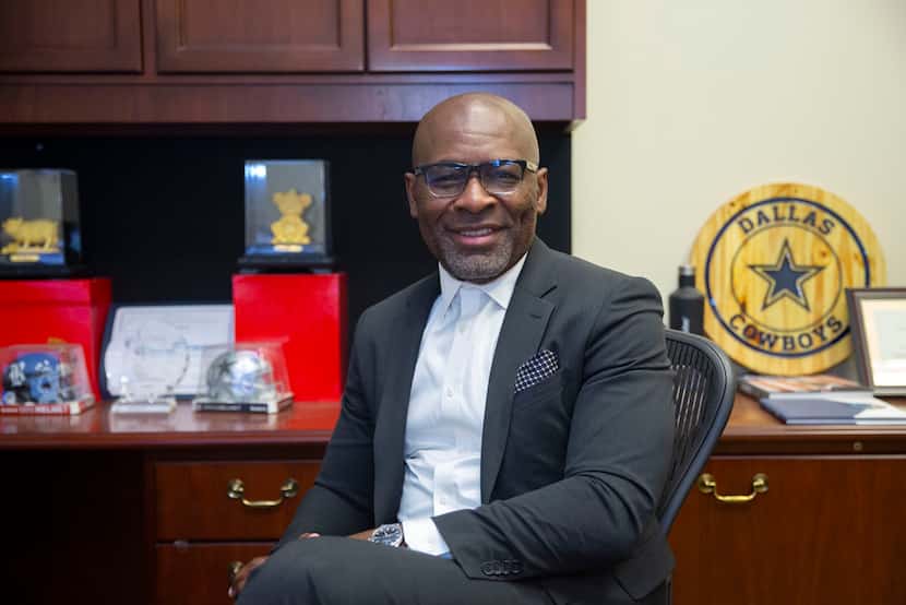 Comerica Bank chief diversity officer Nate Bennet poses for a portrait at headquarters in...