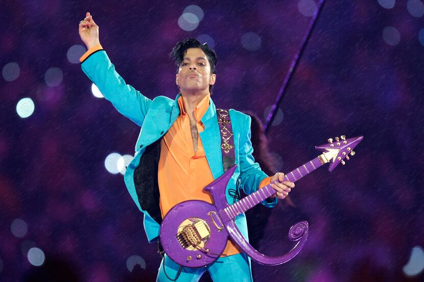 Prince performed in the halftime show at Super Bowl XLI in Miami in 2007.