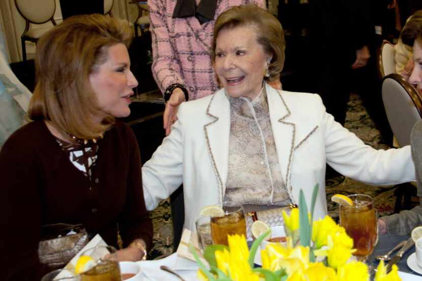 Ruth Collins Sharp Altshuler (center) — with Nancy Brinker, founder and CEO of the Susan G....
