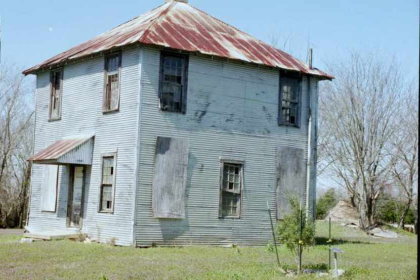 The two-story building at the Kaufman County poor farm is the barracks that
some residents...