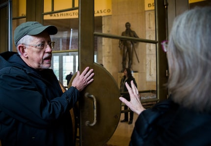 Willis Winters, director of Dallas Parks and Recreation, and Marcel Quimby of Gensler...