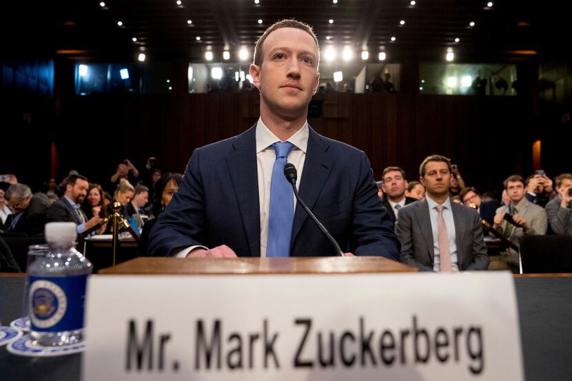 Facebook CEO Mark Zuckerberg told senators Tuesday that while Facebook doesn't try to engage...