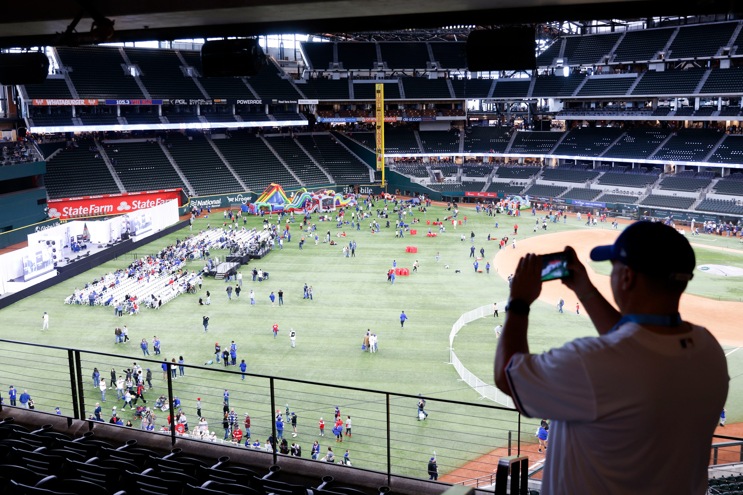 Texas Rangers Fan Fest on, Saturday, Jan. 27, 2024, at Globe Life Field in Arlington . 