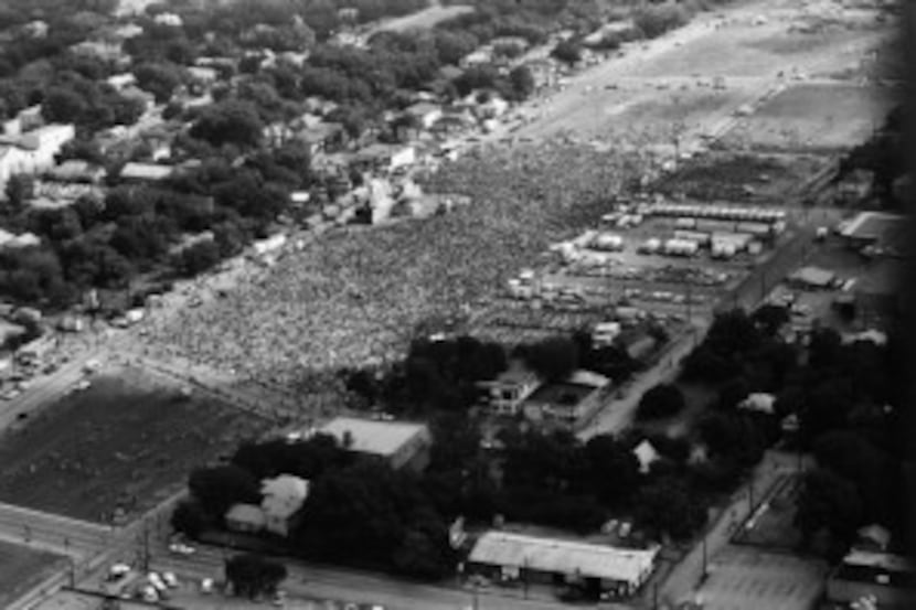  In 1972 the only way to get a crowd to Woodall Rodgers was to shut it down and throw a...