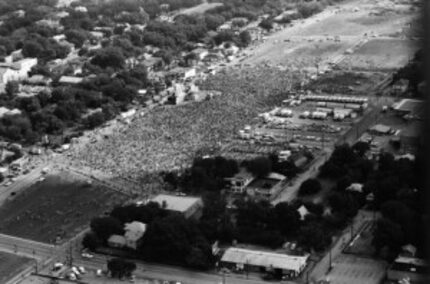  In 1972 the only way to get a crowd to Woodall Rodgers was to shut it down and throw a...