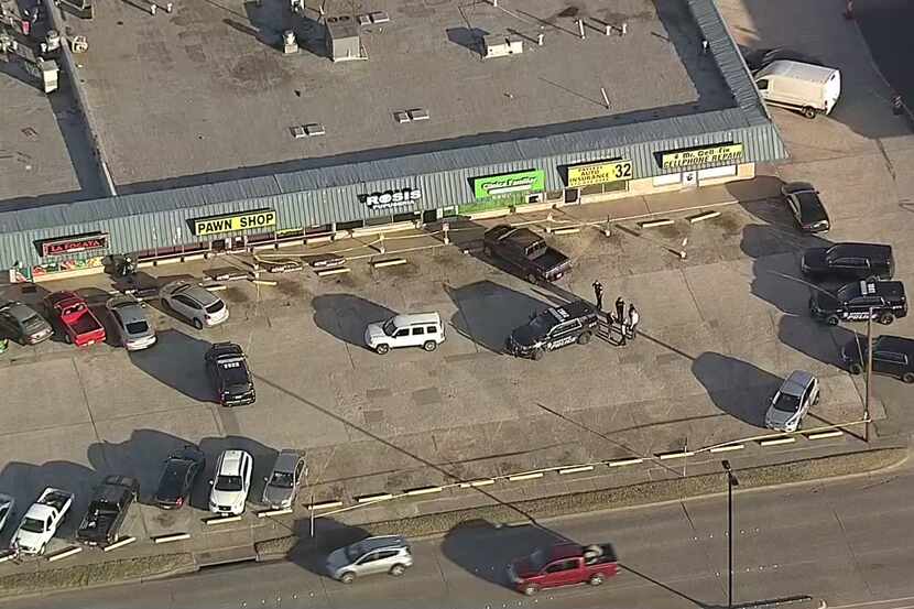 Garland police responded Thursday to a strip mall in the 1900 block of South First Street.