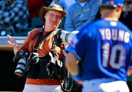  All-Star Ainsworth on assignment covering the Texas Rangers, 2011.
