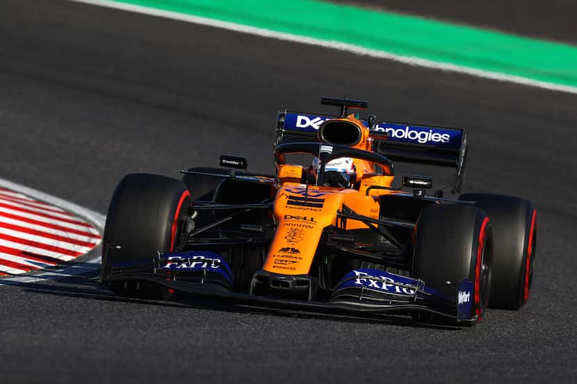 Carlos Sainz of Spain drives for the McLaren F1 Team during the Grand Prix of Japan in October.