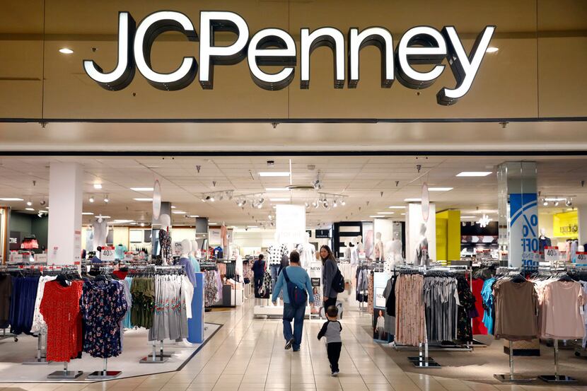 Shoppers enter the Collin Creek Mall J.C. Penney store in Plano on March 1, 2018.