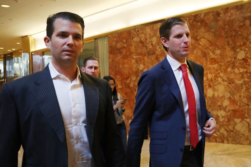 Donald Trump Jr. (left) and Eric Trump (Spencer Platt/Getty Images)