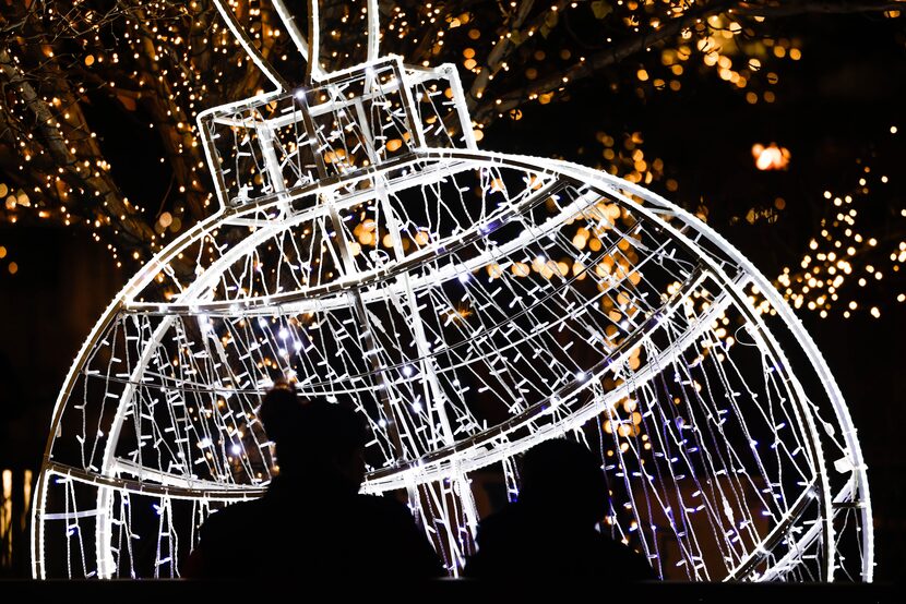 Christmas lights at the San Jacinto Plaza in El Paso on Wednesday, Dec. 21, 2022.