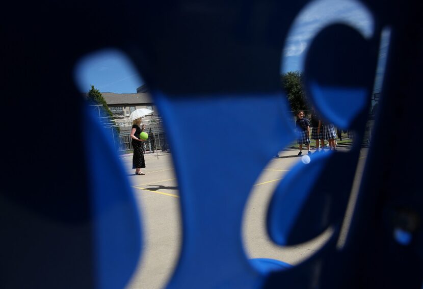 The Buddy Benches help "students who feel lonely find the courage to sit and identify...