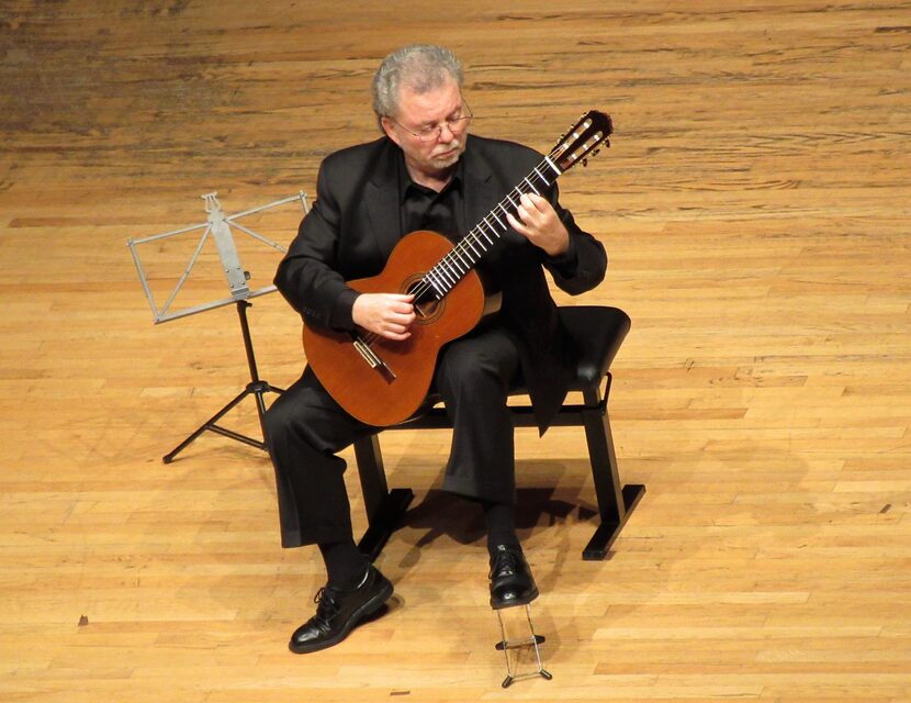 Guitarist Manuel Barrueco performs Granados Spanish Dances on Feb. 13, 2017 at Caruth...