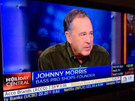  Johnny Morris founder of Bass Pro Shops appears on CNBC Squawk Box on Nov. 20, 2015.