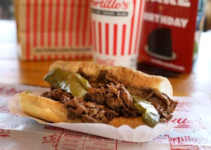 When Portillo's opened in Texas, first in The Colony, the line was wrapped around the...