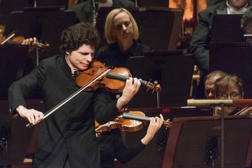 Violinist Augustin Hadelich performed with the Dallas Symphony Orchestra at the Morton H....