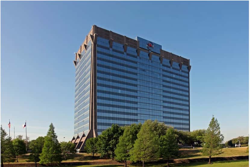  The Mobil Oil tower on Stemmons Freeway was originally headquarters for jeweler Zale Corp....