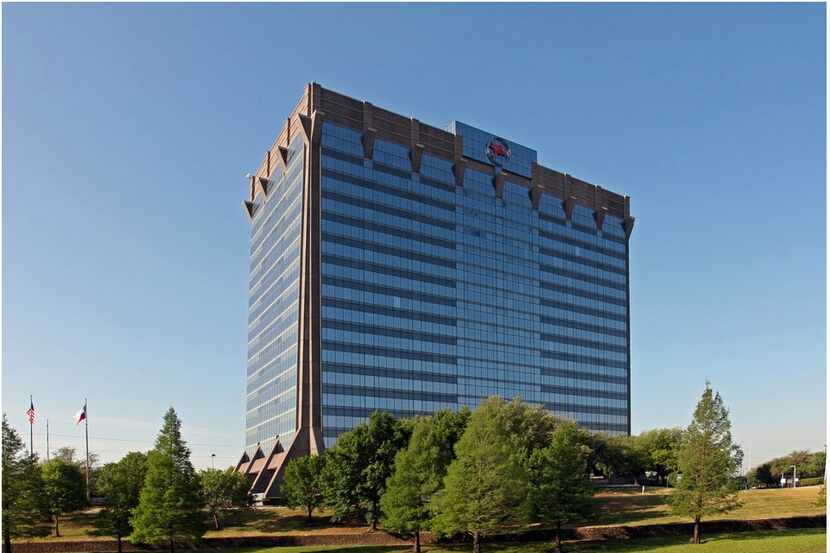  The Mobil Oil tower on Stemmons Freeway was originally headquarters for jeweler Zale Corp....