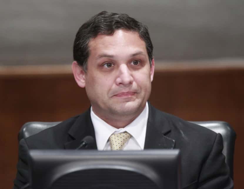 DISD trustee Edwin Flores, pictured at the DISD Administration Building in Dallas, Texas on...