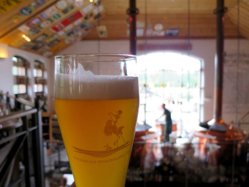 A delicious wheat beer served at the Seinerzeit brewery. 