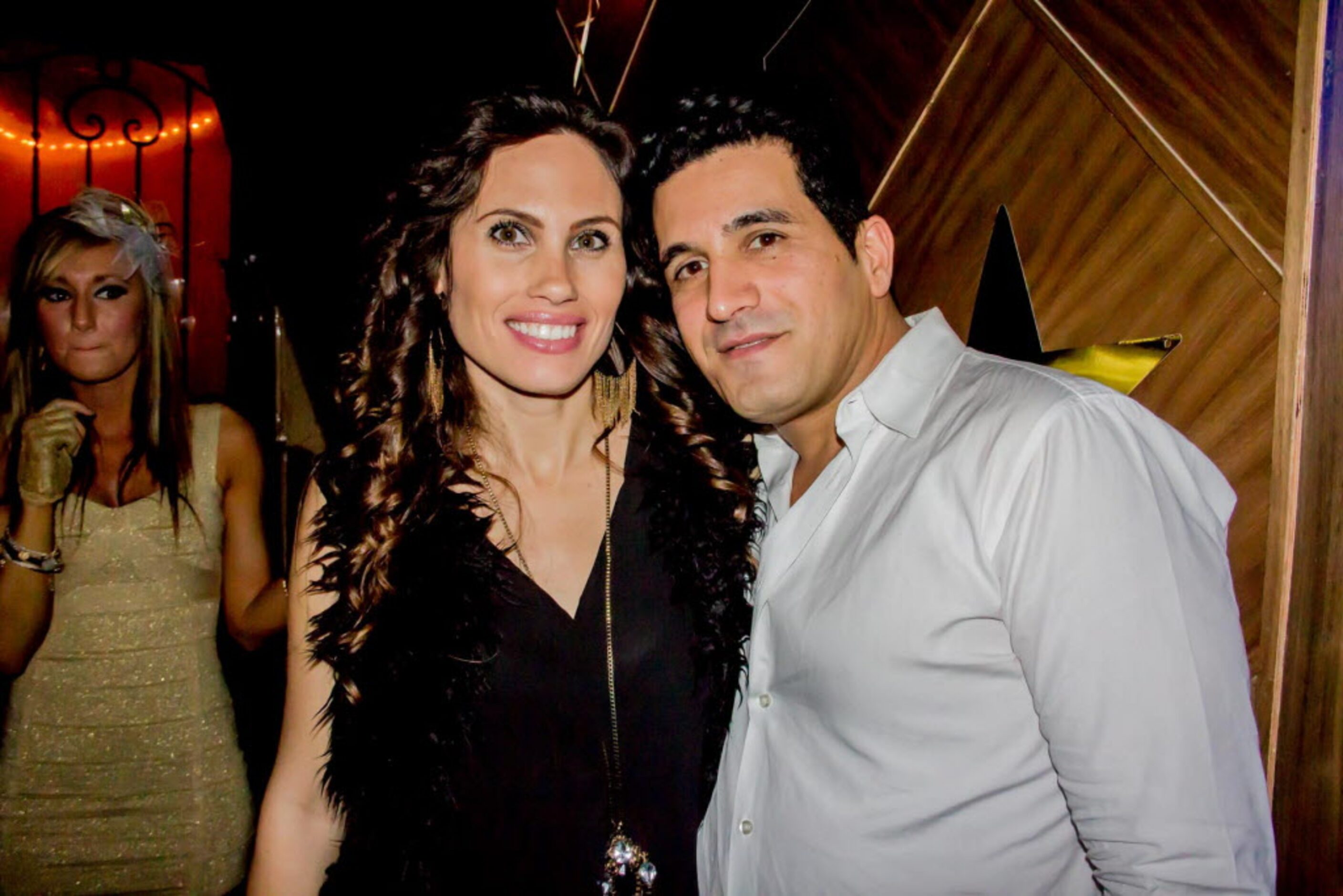 Veronica and Avi Adri celebrate New Year's Eve at LeVu nightclub near downtown on Dec. 31,...