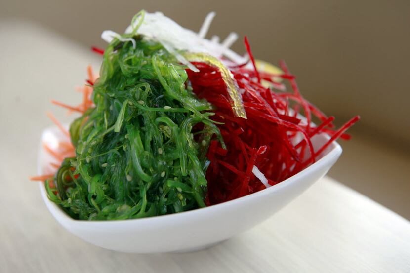 Seaweed salad from Zen Sushi in the Bishop Arts District.