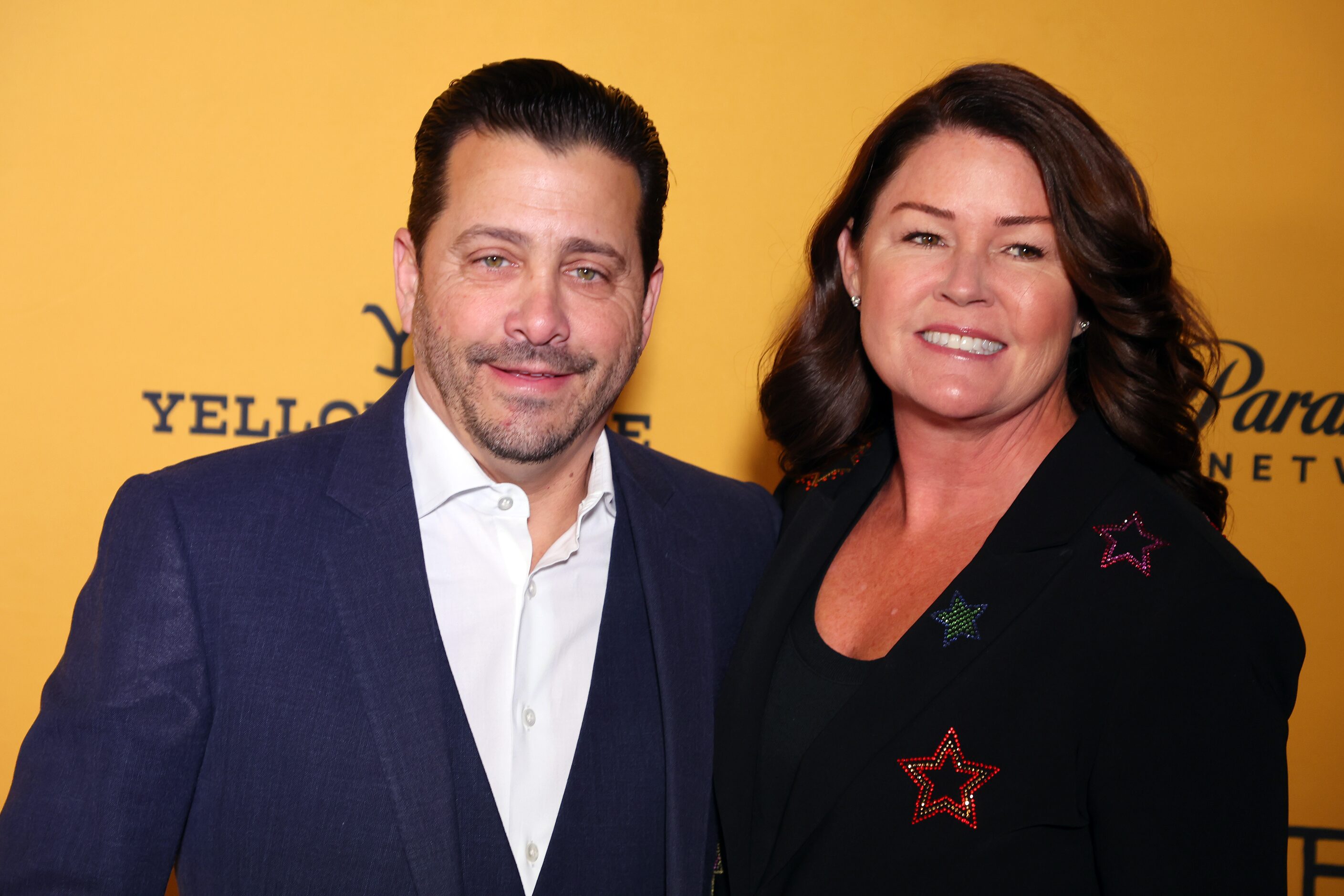 FORT WORTH, TEXAS - NOVEMBER 13: David Glasser and Michelle Glasser attend the premiere for...