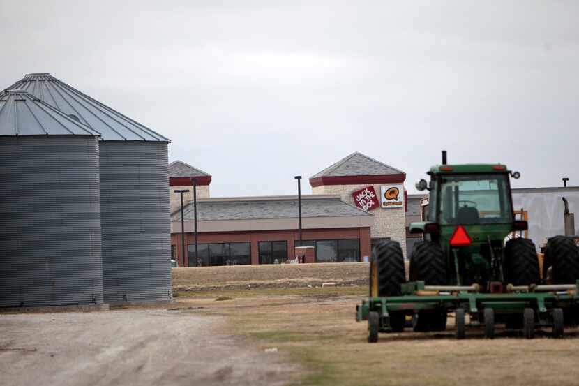 The Haggard family farm on the tollway is a reminder of Plano's agricultural past.