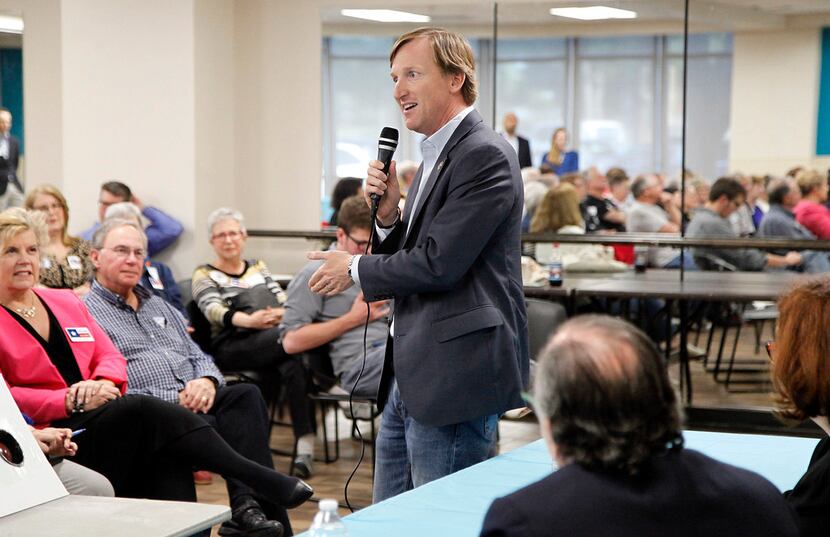Democratic candidate for governor Andrew White speaks at a forum held for candidates for the...