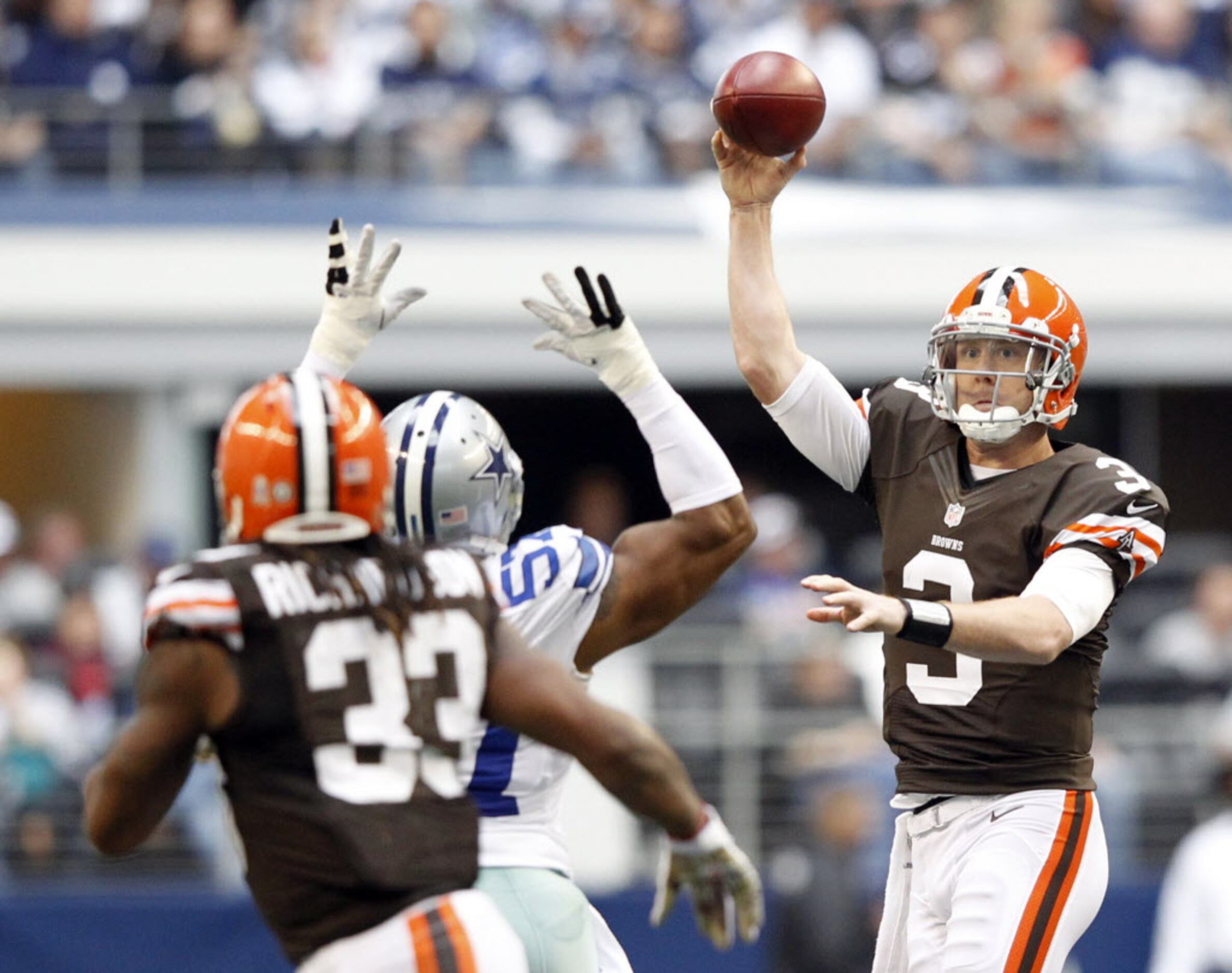 Brandon Weeden joins Tony Romo and Kyle Orton in Dallas Cowboys QB