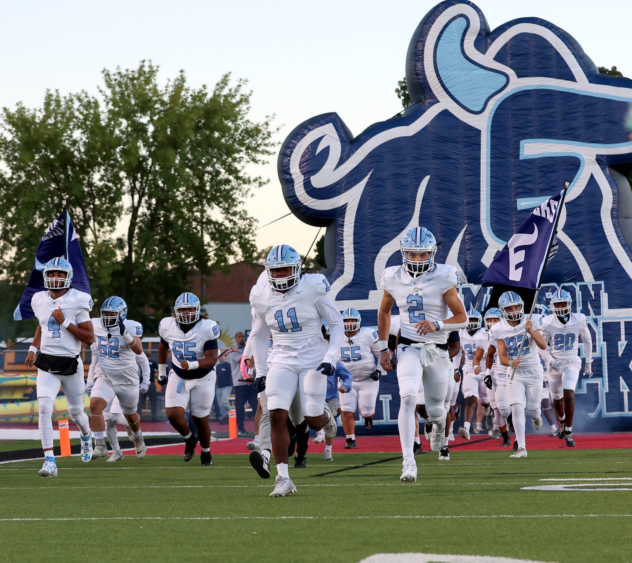 The Frisco Emerson Mavericks enter the field to face Argyle in a District 3-5A Division II...