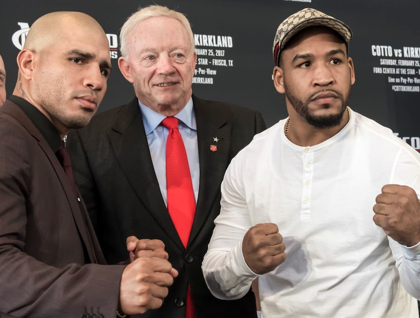 Miguel Cotto y James Kirkland tenían planeado enfrentarse el 25 de febrero en Frisco. (Foto...