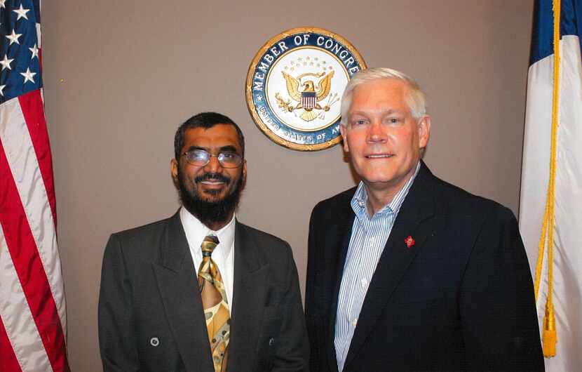 Zoher Bharmal with Rep. Pete Sessions
