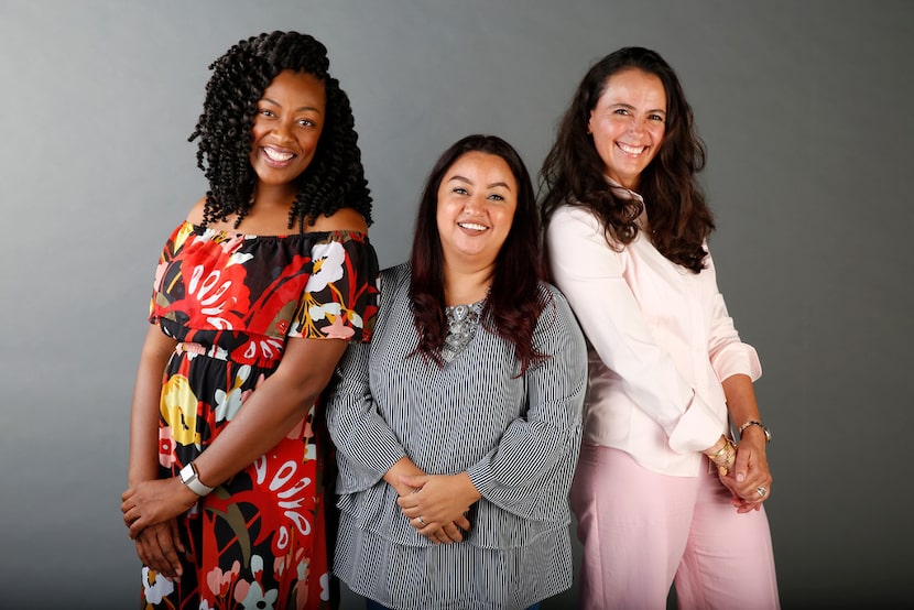 From left: Tiffany Derry, Anastacia Quiñones and Dunia Borga 