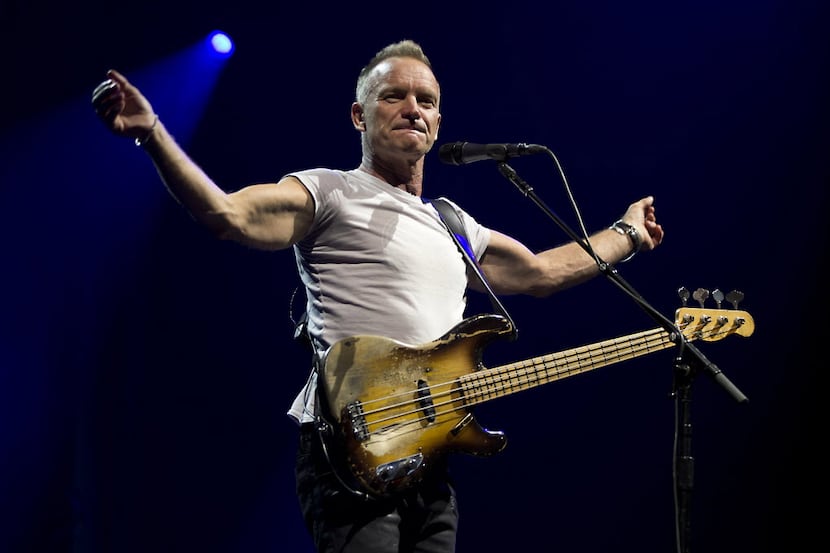 Sting performs in Grand Prairie on Feb. 20, 2017. In an interview prior to the concert,...