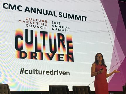 Valeria Piaggio, head of identity and inclusion insights at Kantar Futures, speaks at the...
