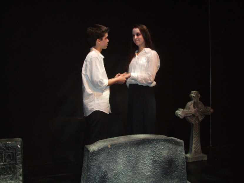 Ben Villasenor and Bailey Thixton star in the Teen Scene Players' production of "Ghouls &...