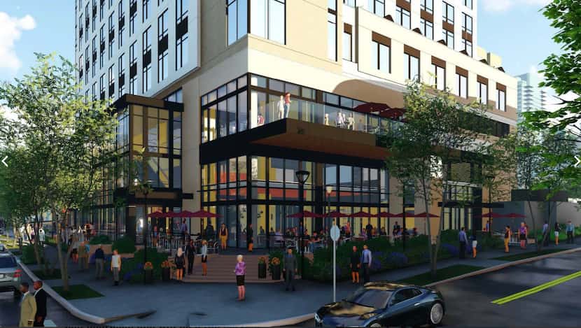The new Marriott Hotel will be at Fairmount and Carlisle streets.