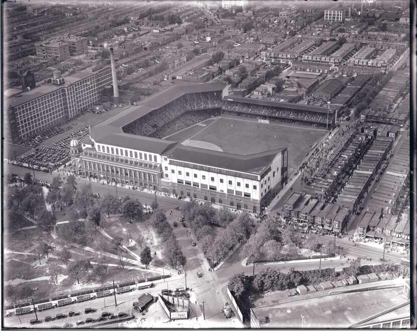 Shibe Park in Philadelphia was the home of the Athletics and eventually the Phillies.