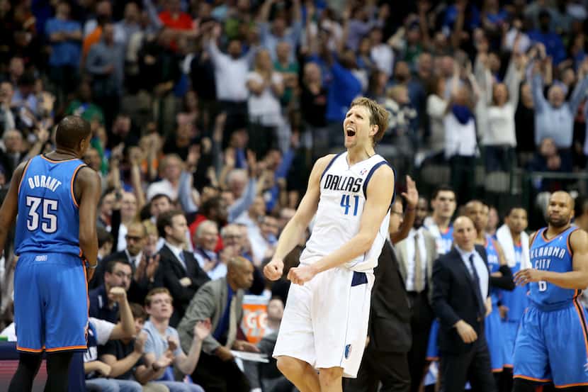 Dirk Nowitzki, No. 41, power forward. As the face of the Mavericks organization, there...