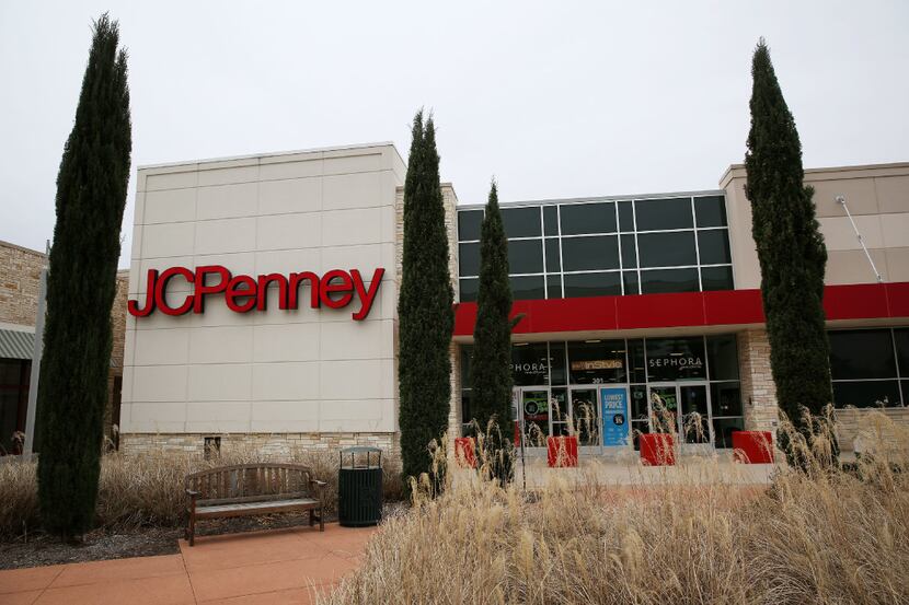 Outside the JCPenney department store at The Village at Fairview shopping center in...