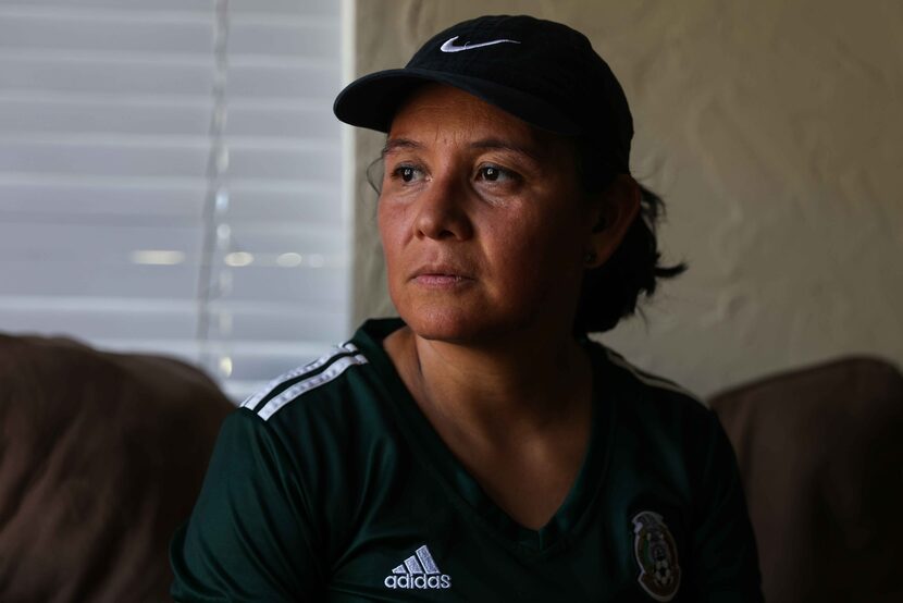 Julieta Montemayor poses at her home in Farmers Branch on Tuesday, September 7, 2021....