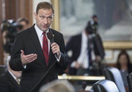  Sen. Charles Schwertner, R-Georgetown, authored the budget provision cutting $350 million,...